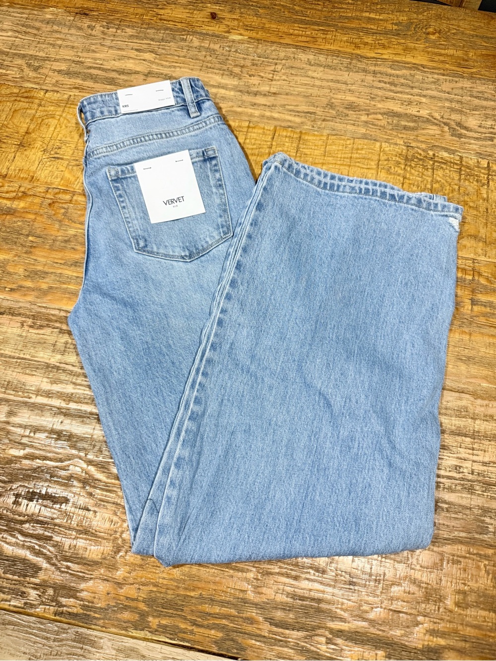 VERVET Light Wash Baggy Wide Legged Jeans